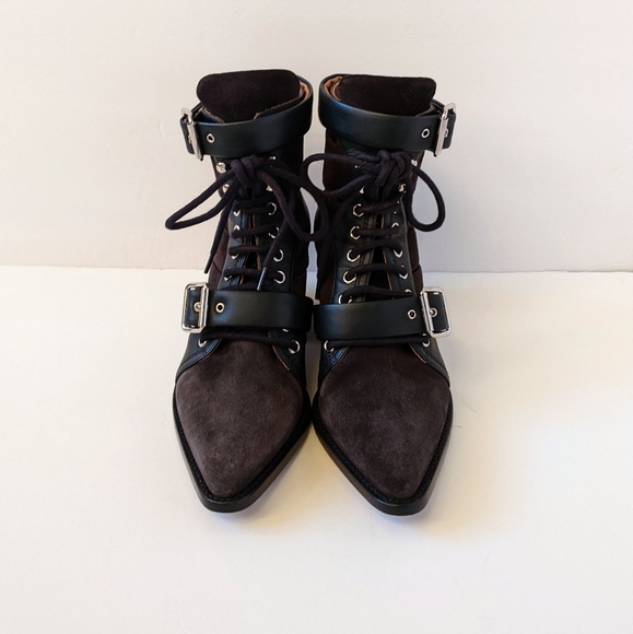 Chloe Rylee Black Suede And Leather Boots | 37.5 - Picture 7 of 16